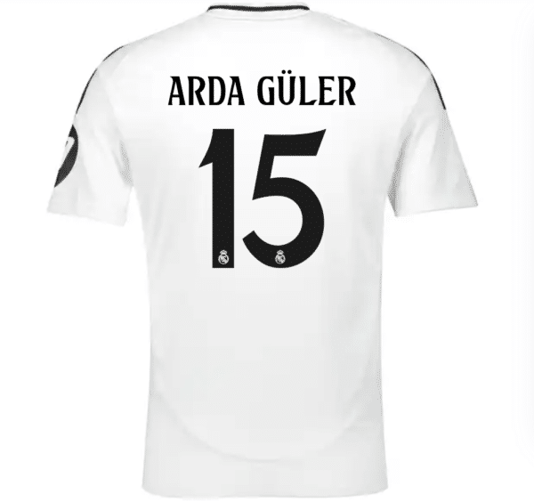 Camiseta Arda Güler del Real Madrid 2024/2025 Primera equipación oficial