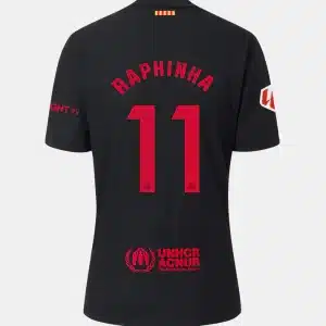 Camiseta Raphinha del FC Barcelona 2024/2025 segunda equipación